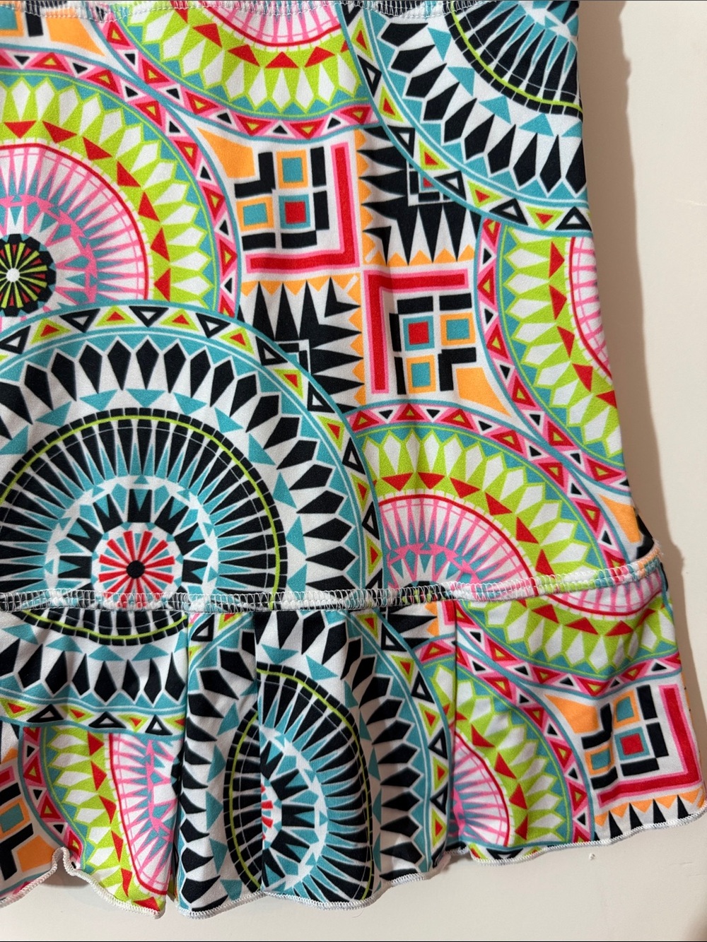 Sofibella Medallion Print Polyester & Spandex Athletic Tennis Skort Size Medium - Picture 3 of 7